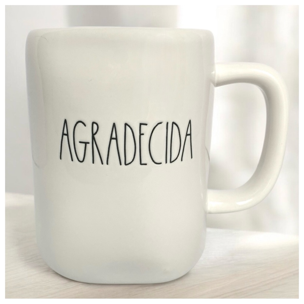 Rae Dunn Artisan Collection By Magenta  "AGRADECIDA" “THANKFUL” Cup MUG